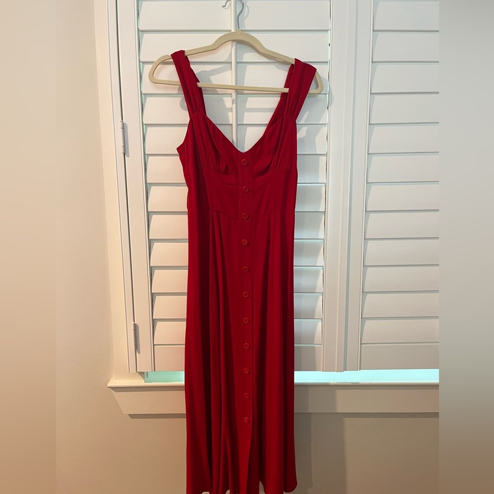 Reformation red dress